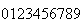 $0123456789$